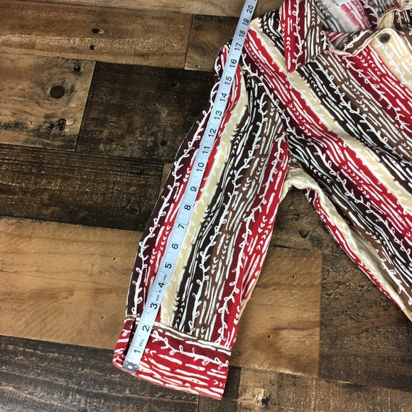 Alfred Dunner Print Button Down Top Shirt Size 8 - Picture 2 of 13